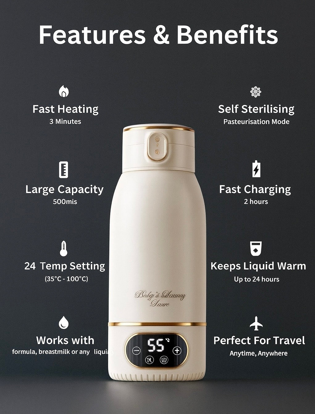 Portable Bottle Warmer PRO