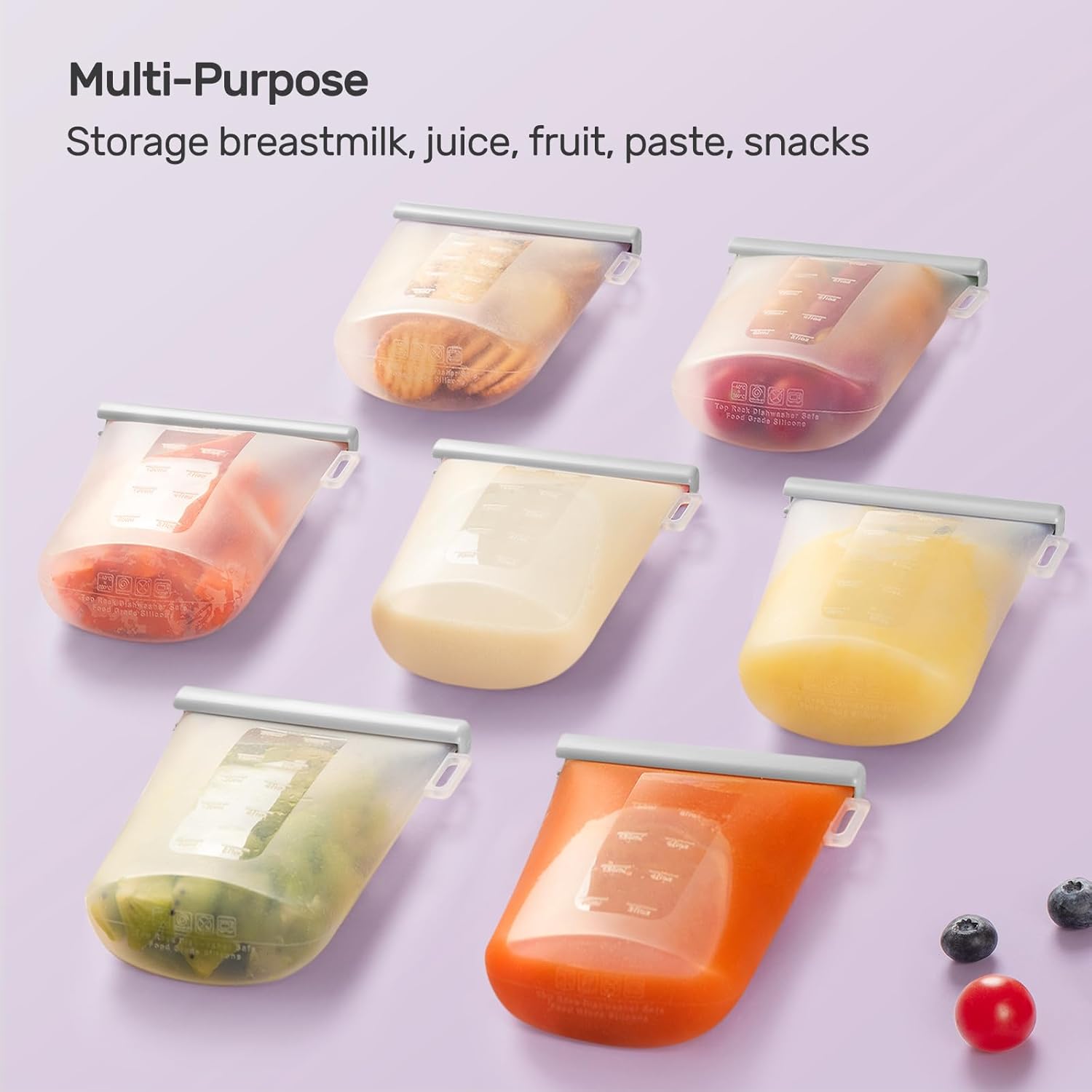 Reusable Breast Milk Storage Pouches