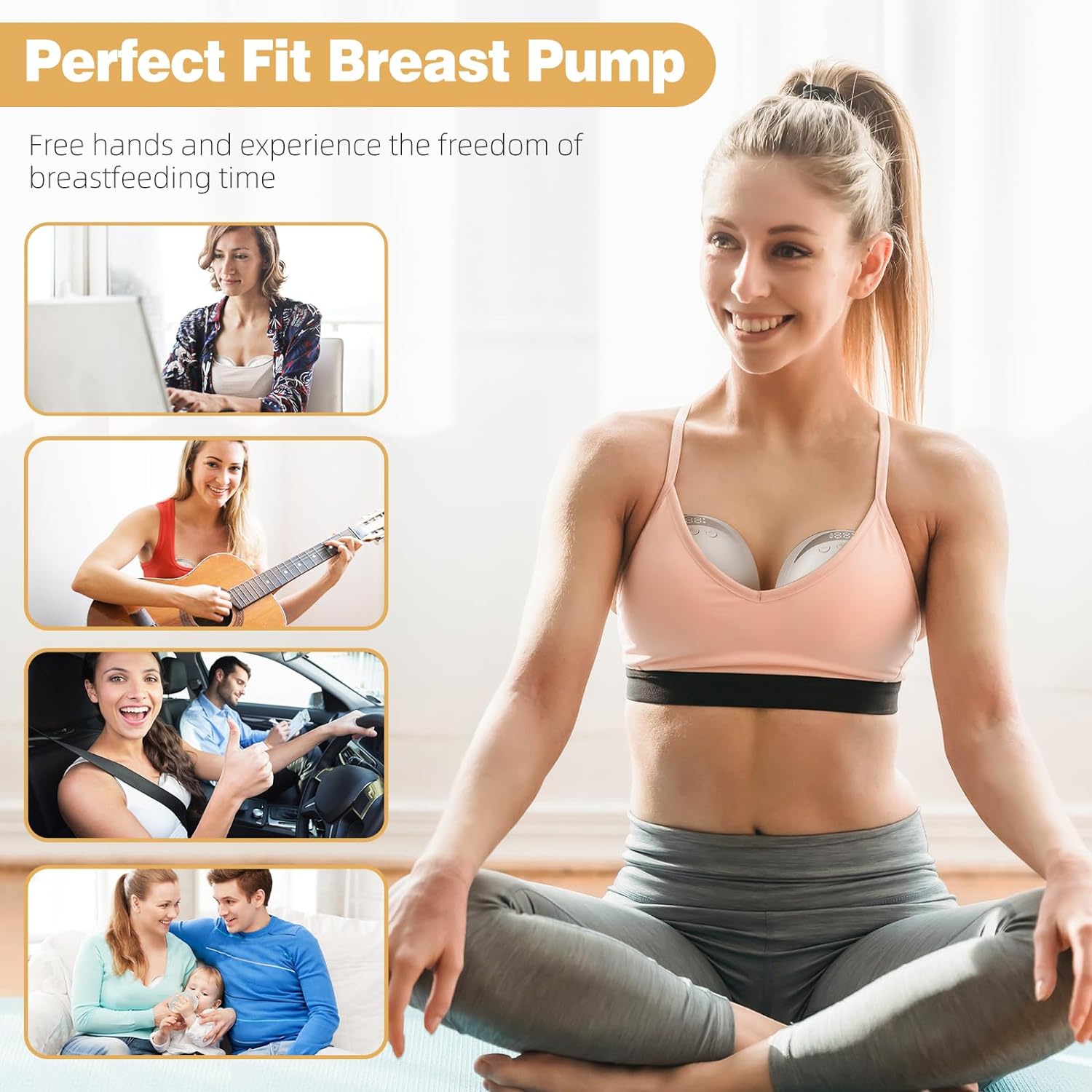 Portable Wireless Cordless Wearable Electric Breast Pump Hands Free Baby's Luxury Lane Australia