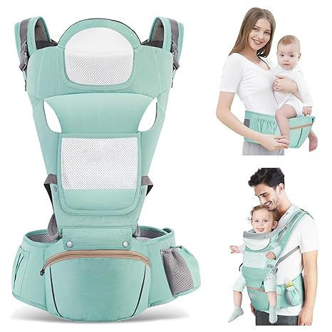Ergonomic 6-in-1 Baby Carrier | Stylish & Comfortable | Baby's